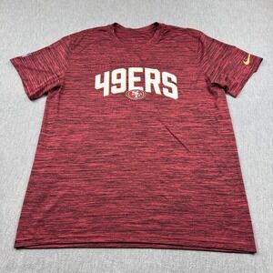 San Francisco 49ers T Shirt Men XL Red Nike Sideline Legend Velocity Performance